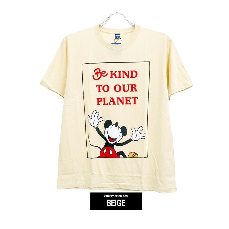 ディズニー Disney 半袖 Tシャツ メンズ 大きいサイズ Mickey Mouse ミッキーマウス プリント クルーネック 安い ワークマン プラス Kingman 通販 Yahoo ショッピング