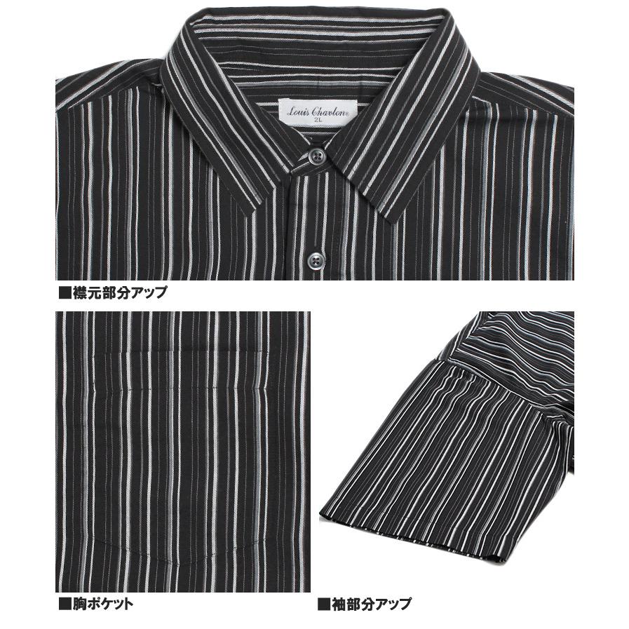 vital ストライプ柄 Vネック 半袖シャツ vital ストライプ柄 Vネック