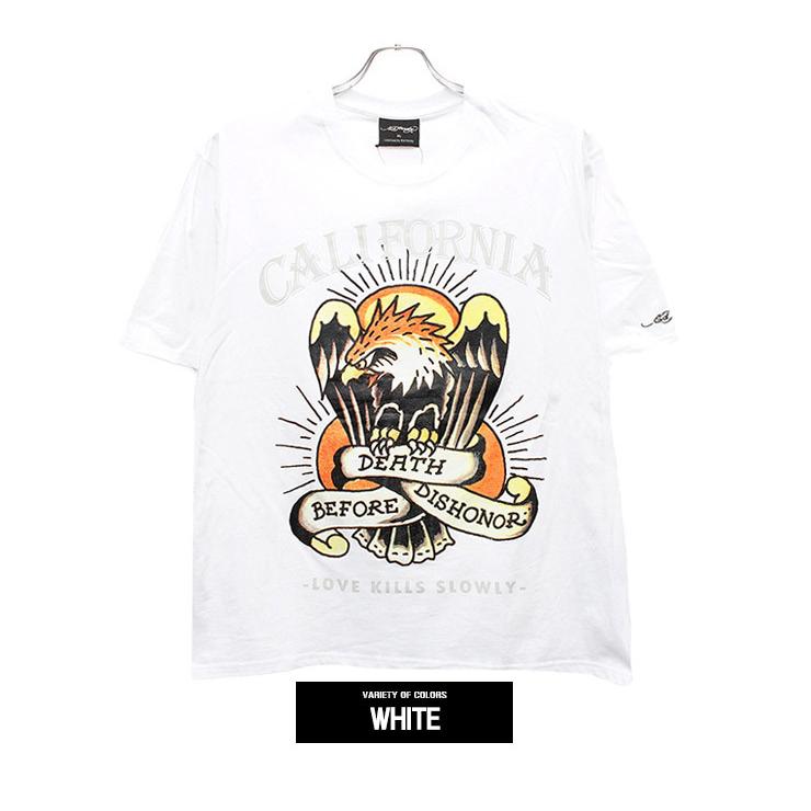 エドハーディー Ed Hardy Tシャツ メンズ 大きいサイズ 半袖 ロゴ デザイン プリント クルーネック カットソー 安い ワークマン プラス｜kingman｜17