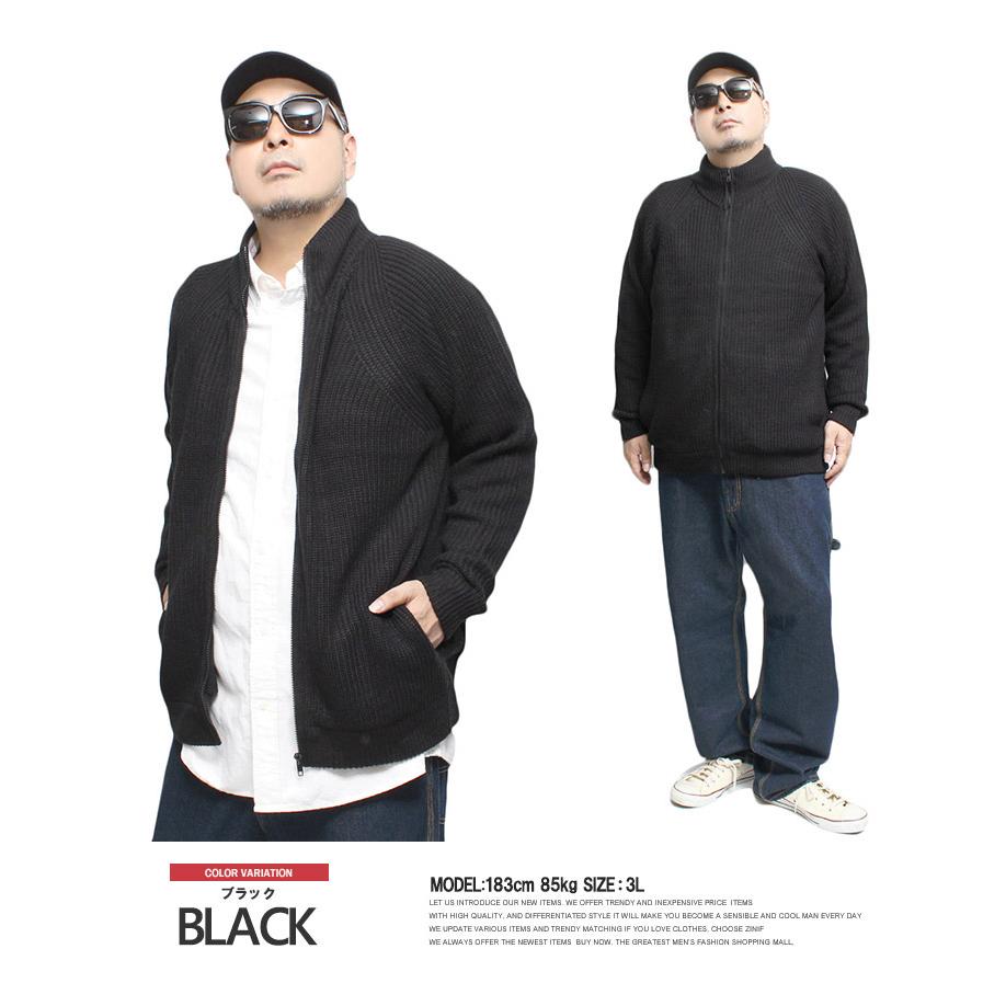 35644　OPST メンズ　ジップアップニットジャケット　黒　Ｍ 35644OPST メンズジップアップニットジャケット黒M