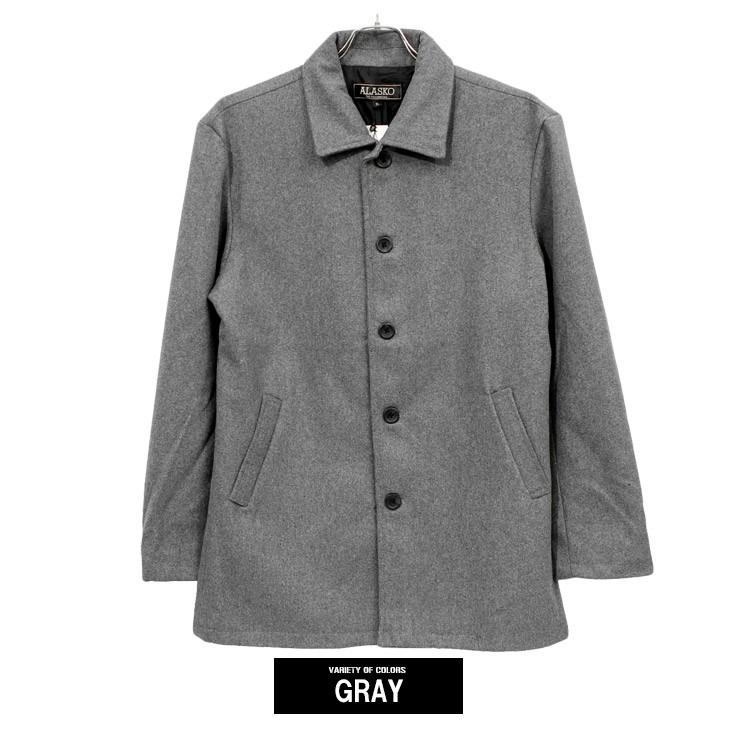 ウールコート メンズ 大きいサイズ ウール メルトン 防寒 暖かい