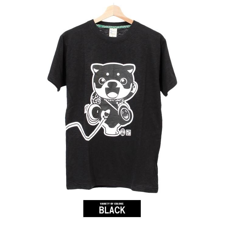 わんこ堂 Tシャツ メンズ 半袖 大きいサイズ 唐草 ポケット プリント