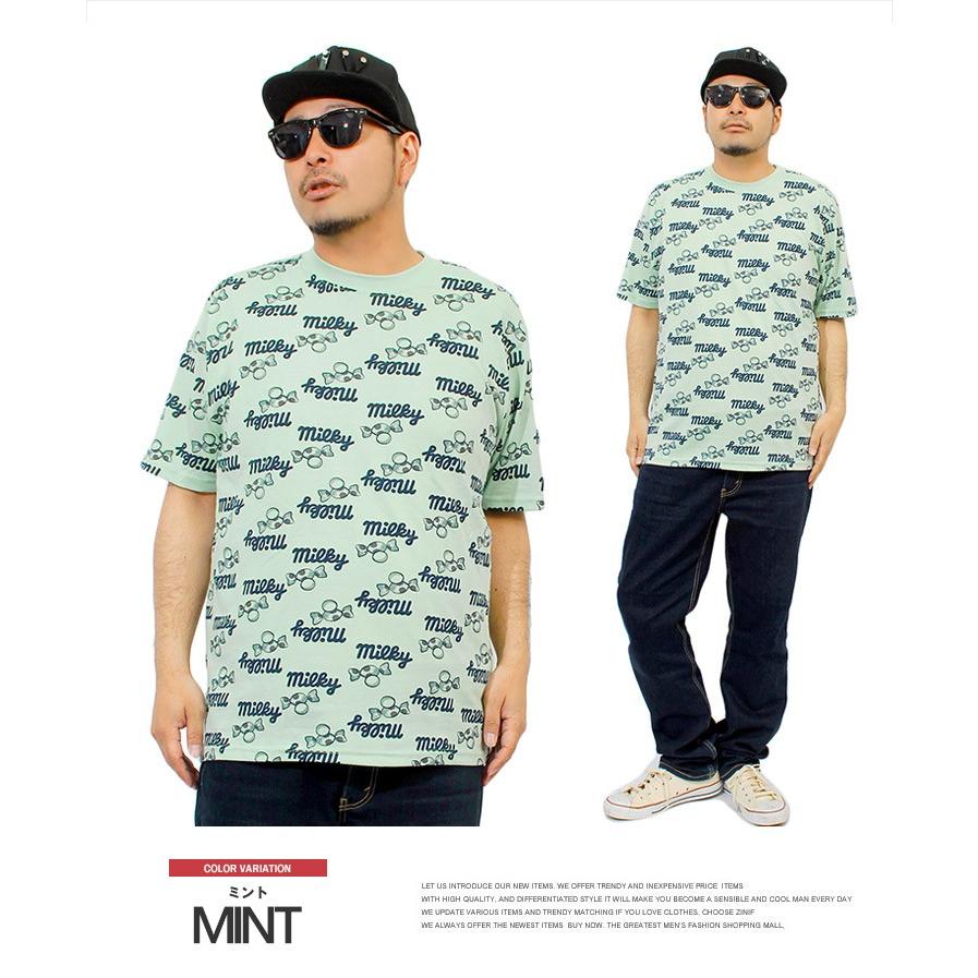 ペコちゃん Tシャツ メンズ 大きいサイズ 半袖 ミルキー 不二家