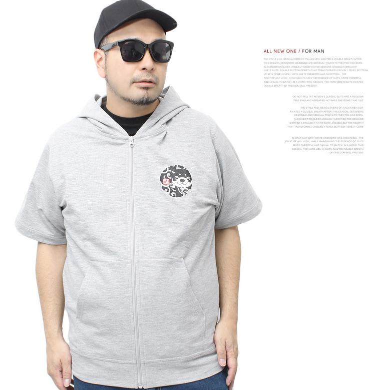 わんこ堂 パーカー メンズ 大きいサイズ 半袖 プリント ジップアップパーカー 柴犬 ゆるキャラ 和んこ堂 おおきいサイズ 新作 Kingman 通販 Yahoo ショッピング