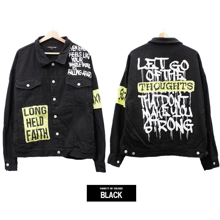 ビッグGジャン メンズ デコレーション ワッペン プリント ワイド ビッグシルエット デニム ジャケット ビッグ Gジャン 安い ワークマン プラス ビッグGジャン メンズ デコレーション ワッペン プリント ワイド ビッグシルエット デニム ジャケット ビッグ Gジャン 安い ワークマン プラス