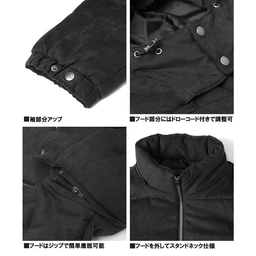 爆買 中綿ジャケット メンズ 大きいサイズ ウールタッチ 防寒 アウトドア ボリュームネック スタンド ブルゾン パーカー アウター ジャンパー |  | 14