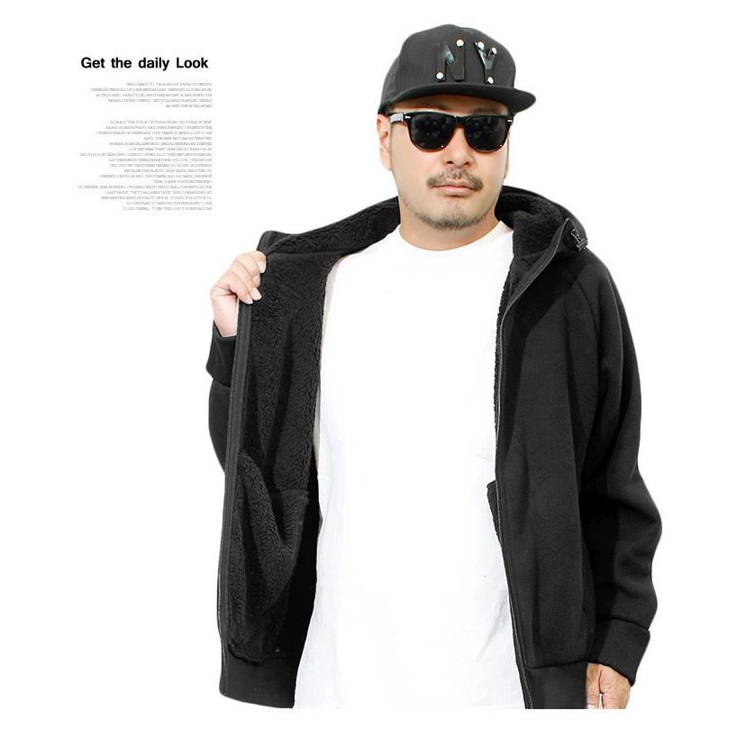 セットアップ メンズ 大きいサイズ 裏ボア 防寒 サイドライン ジップアップ パーカー スウェットパンツ 上下 スウェット スエット |  | 04