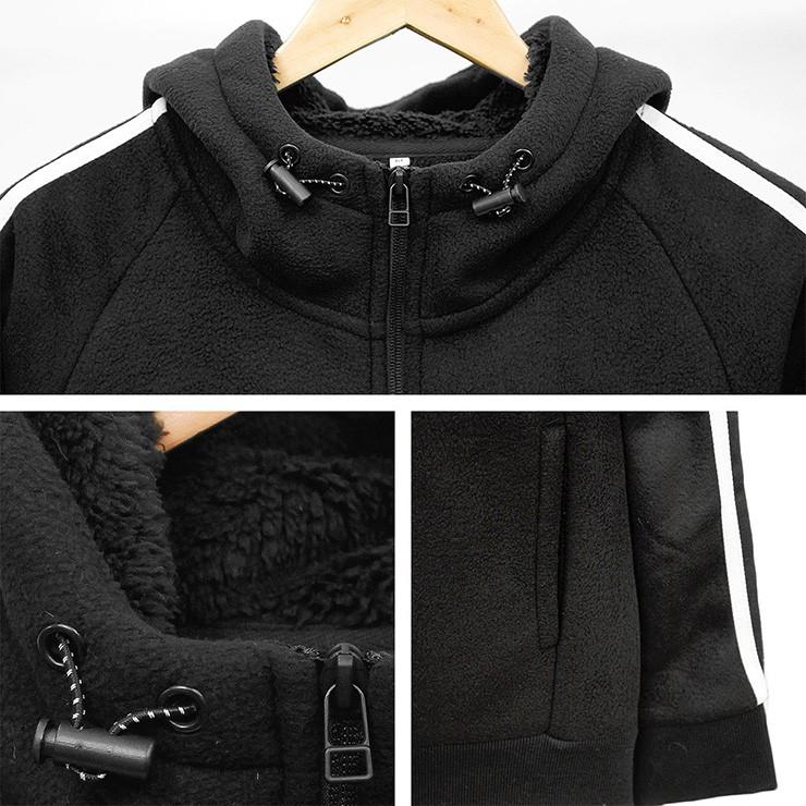 セットアップ メンズ 大きいサイズ 裏ボア 防寒 サイドライン ジップアップ パーカー スウェットパンツ 上下 スウェット スエット |  | 06