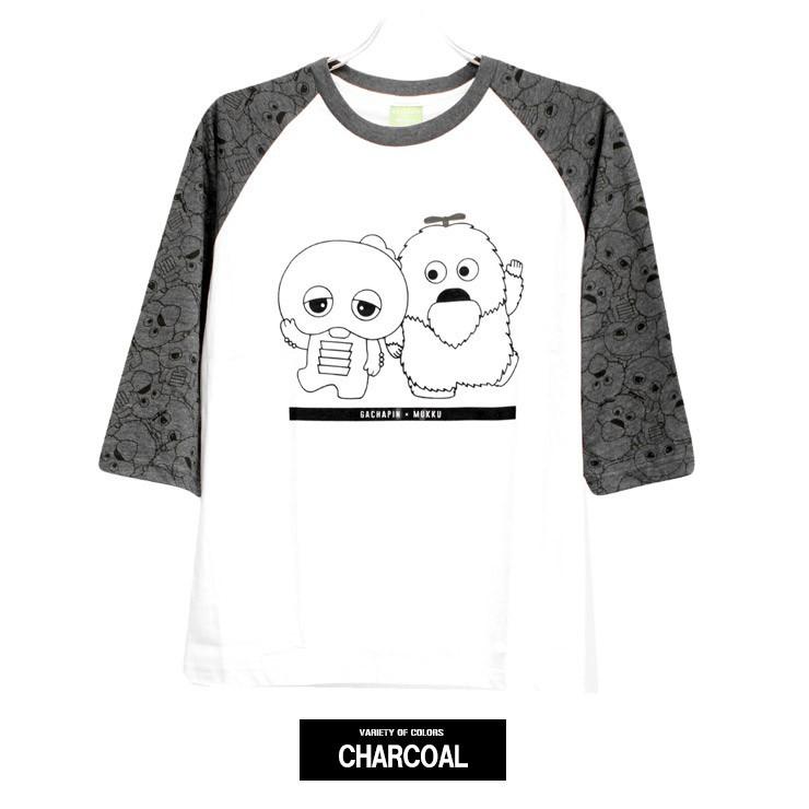 メール便で送料無料 ガチャピン ムック 7分袖 Tシャツ メンズ 大きいサイズ ラグラン プリント ポンキッキーズ キャラクター Kingman 通販 Yahoo ショッピング