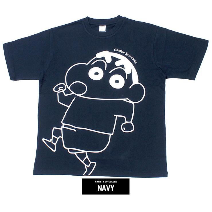 クレヨンしんちゃん 半袖 Tシャツ メンズ 大きいサイズ 総柄 ビッグ