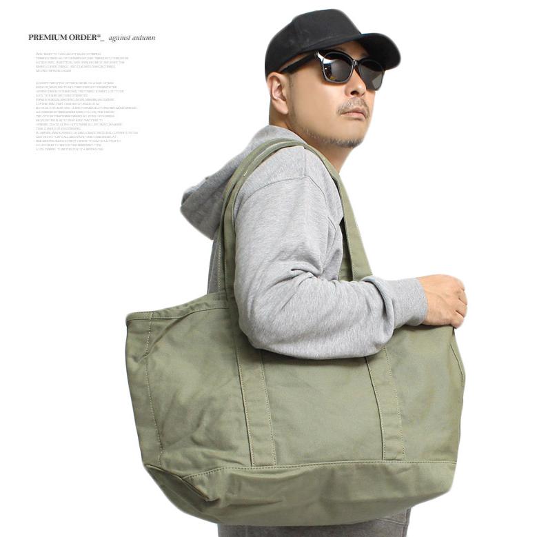 ビッグ トートバッグ メンズ キャンバス デニム ヒッコリー 大容量