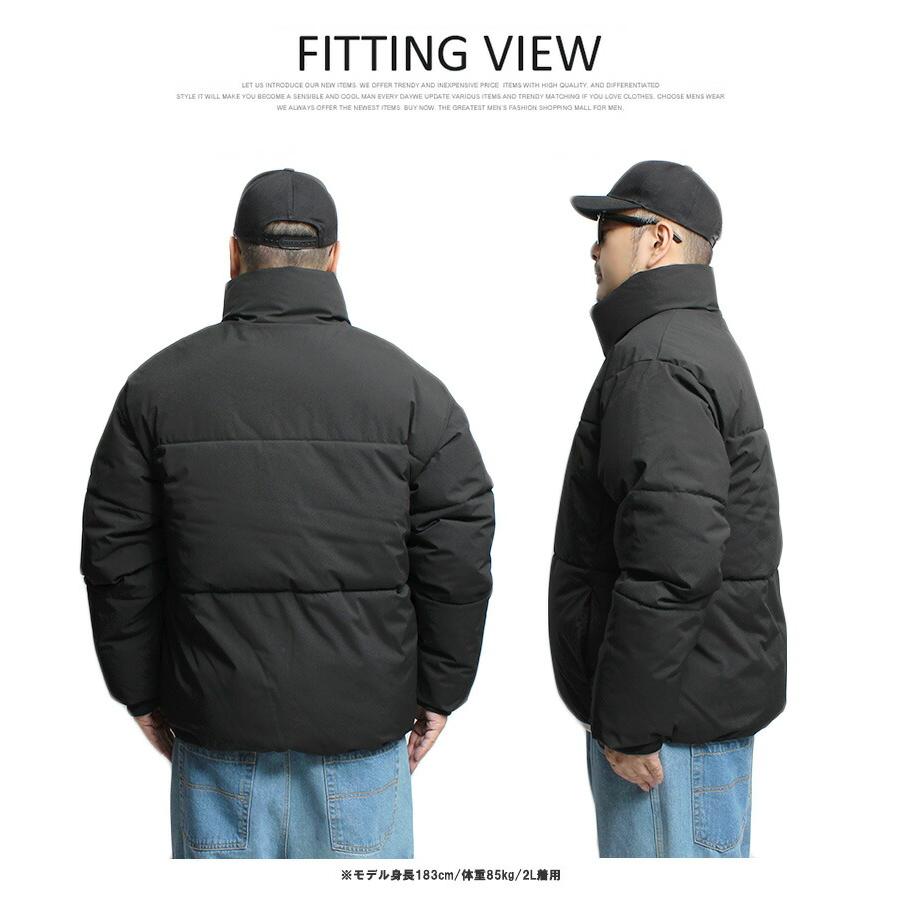 コンバース(CONVERSE)   中綿 ダウンジャケット メンズ 大きいサイズ 防風 撥水加工 ストレッチ スタンド ブルゾン アウター 防寒 暖かい あったか アウトドア 中綿ジャケット ファイバーダウン  ストリート系 ワークマン プラス CONVERSE（コンバース） 中綿 ダウンジャケット メンズ 大きいサイズ