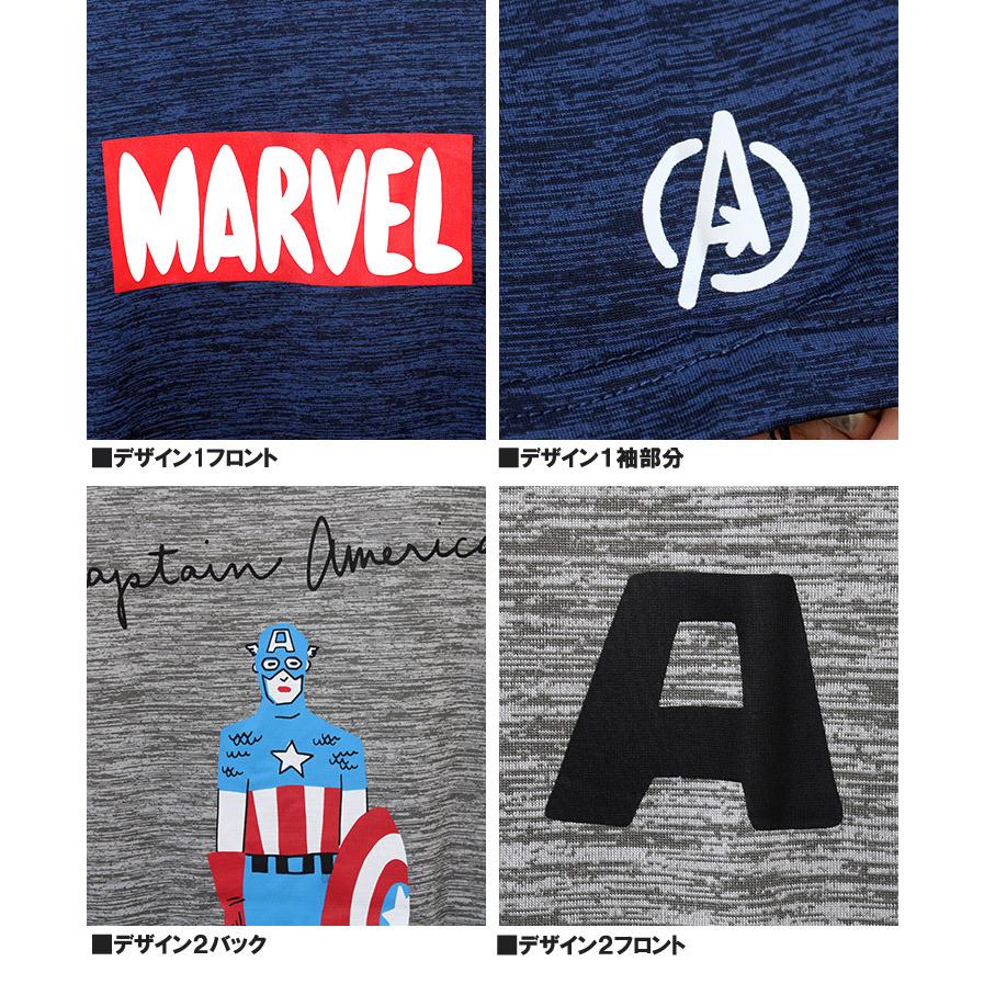 マーベル MARVEL 半袖 Tシャツ メンズ 大きいサイズ ドライ メッシュ キャラクター プリント 吸汗速乾 カットソー 安い ワークマン プラス｜kingman｜14