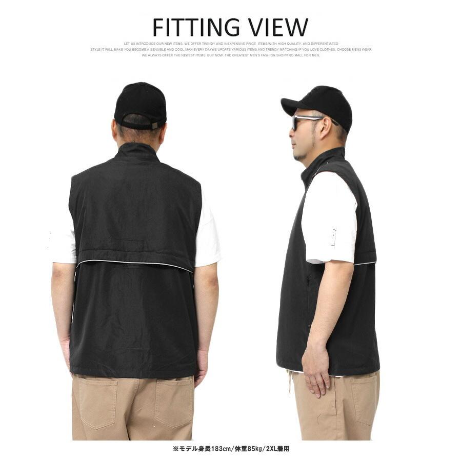 セール サマーベスト ナイロンベスト メンズ 大きいサイズ 薄手