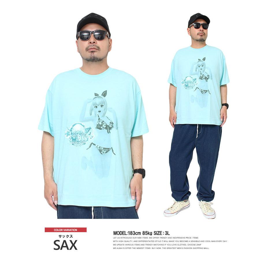 海物語 半袖 Tシャツ メンズ 大きいサイズ パチンコ マリンちゃん