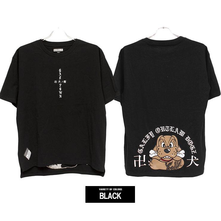 GALFY（ガルフィー） 半袖 Tシャツ メンズ ビッグシルエット ワッペン