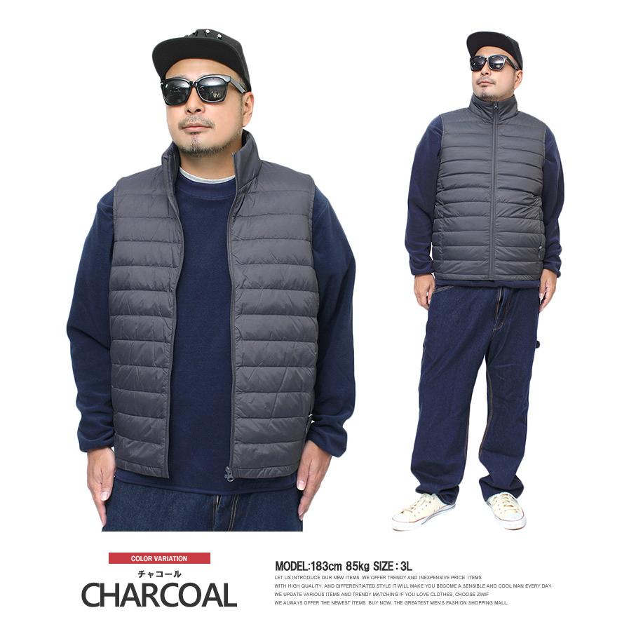 セール ダウンベスト ダウンジャケット メンズ 大きいサイズ 軽量 スタンドカラー ライトダウン ジャケット 防寒 あったか 暖かい インナーダウン 薄手 |  | 09