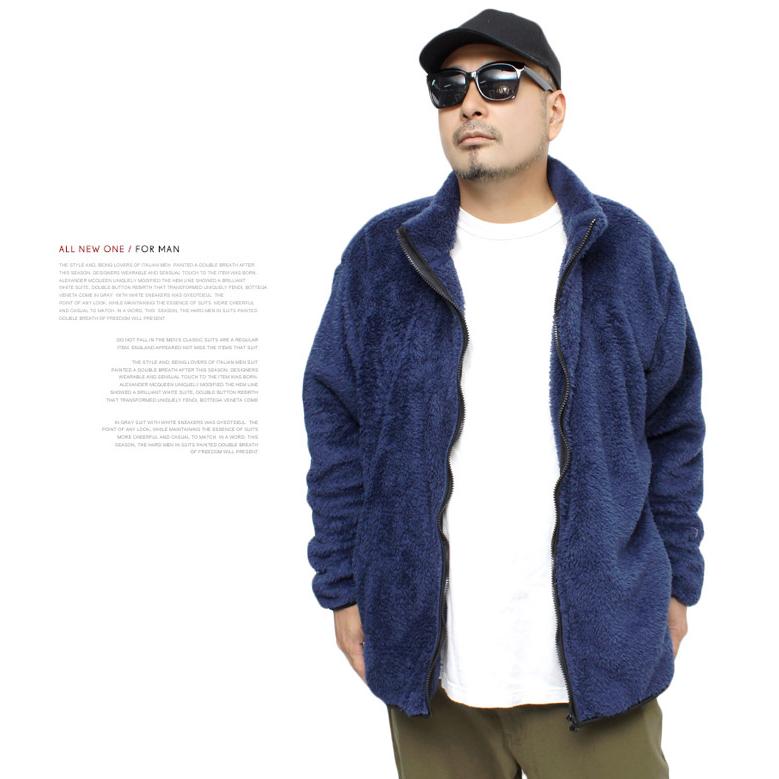 シャギーボア ジャケット メンズ 大きいサイズ もこもこ フリース