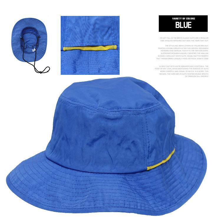 撥水 アドベンチャーハット メンズ 大きいサイズ 選べるサイズ 紐付き