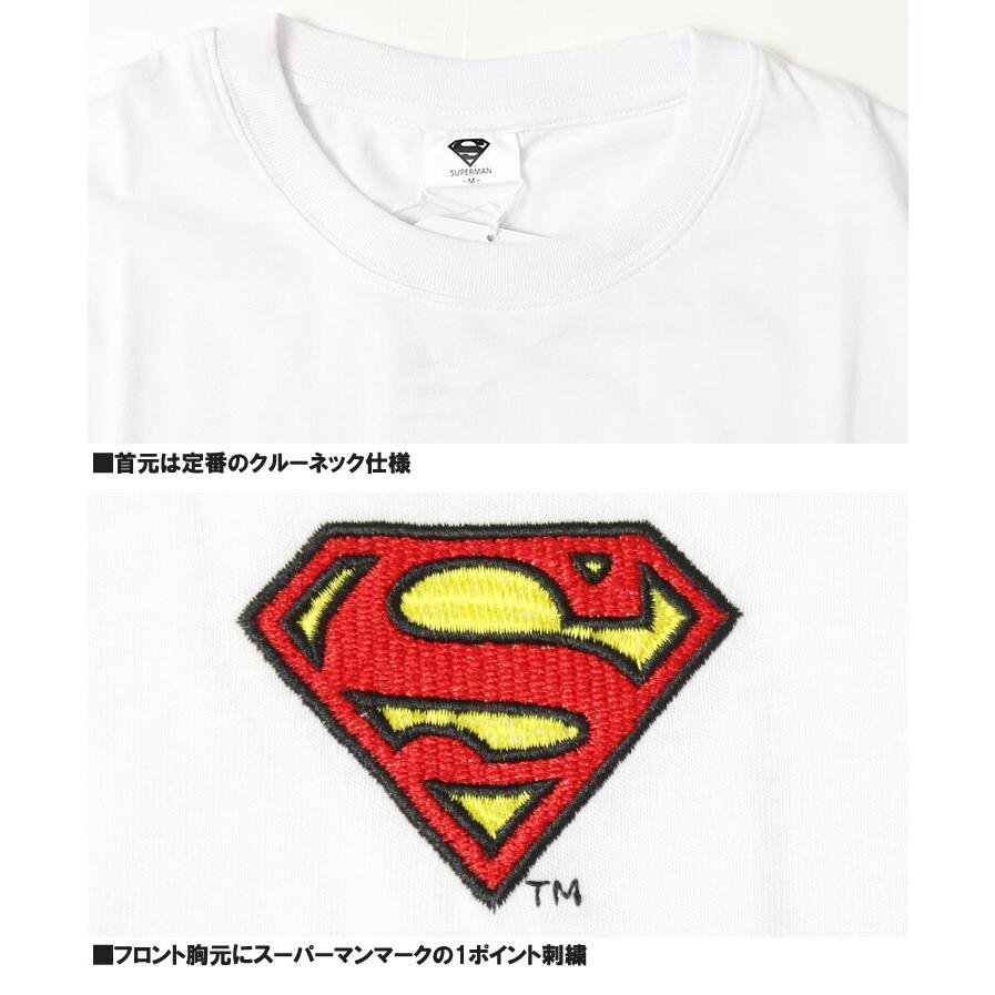 バットマン スーパーマン Tシャツ メンズ ロゴ プリント クルーネック
