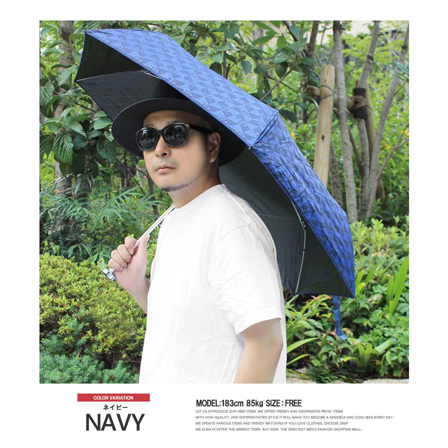 紳士 日傘 暑さ対策 雨晴兼用 軽量 遮光 UVカット 紫外線 通勤 通学