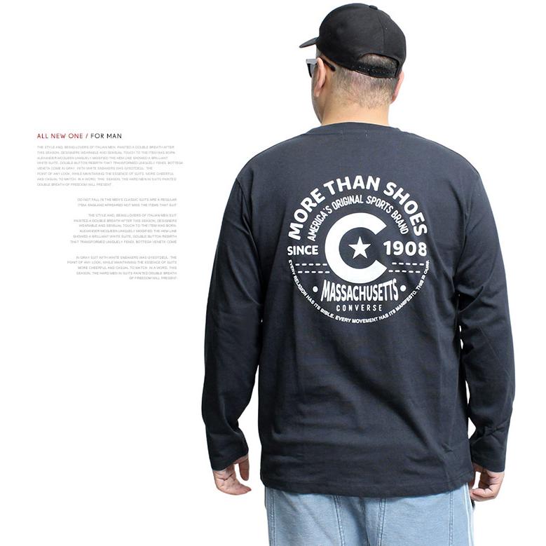CONVERSE（コンバース） 長袖 Tシャツ メンズ 大きいサイズ ボーダー柄