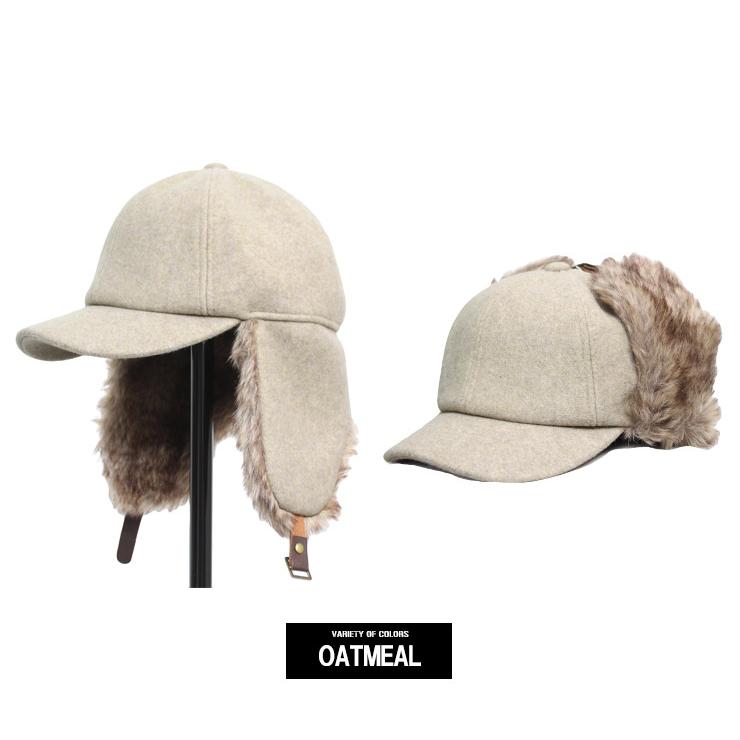 セール イヤー ファー メルトン キャップ メンズ 耳当て付き サイズ