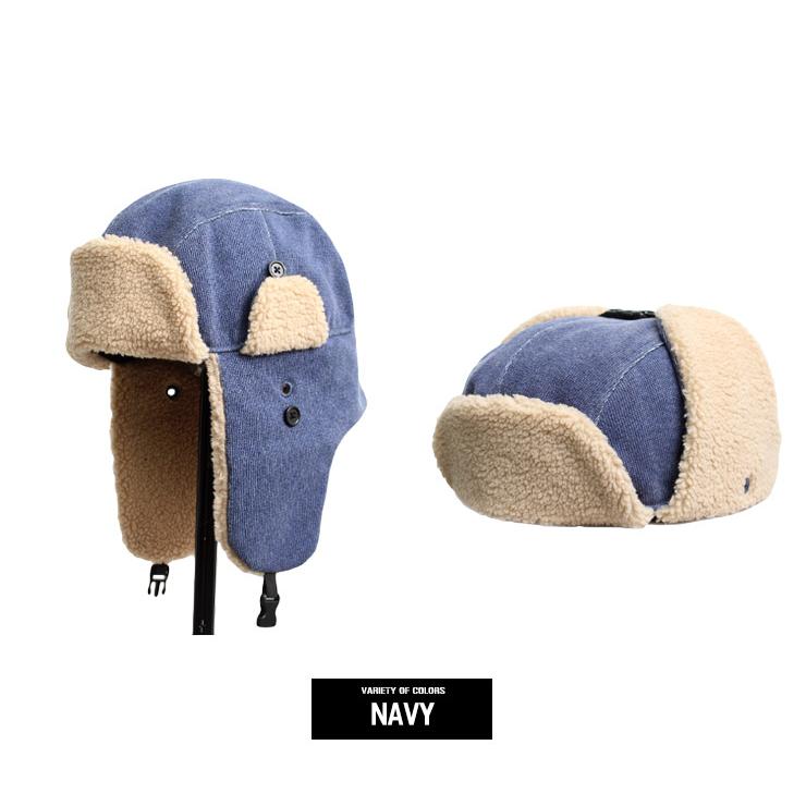 セール パイロットキャップ メンズ ボア 耳あて付き 2WAY ピグメント