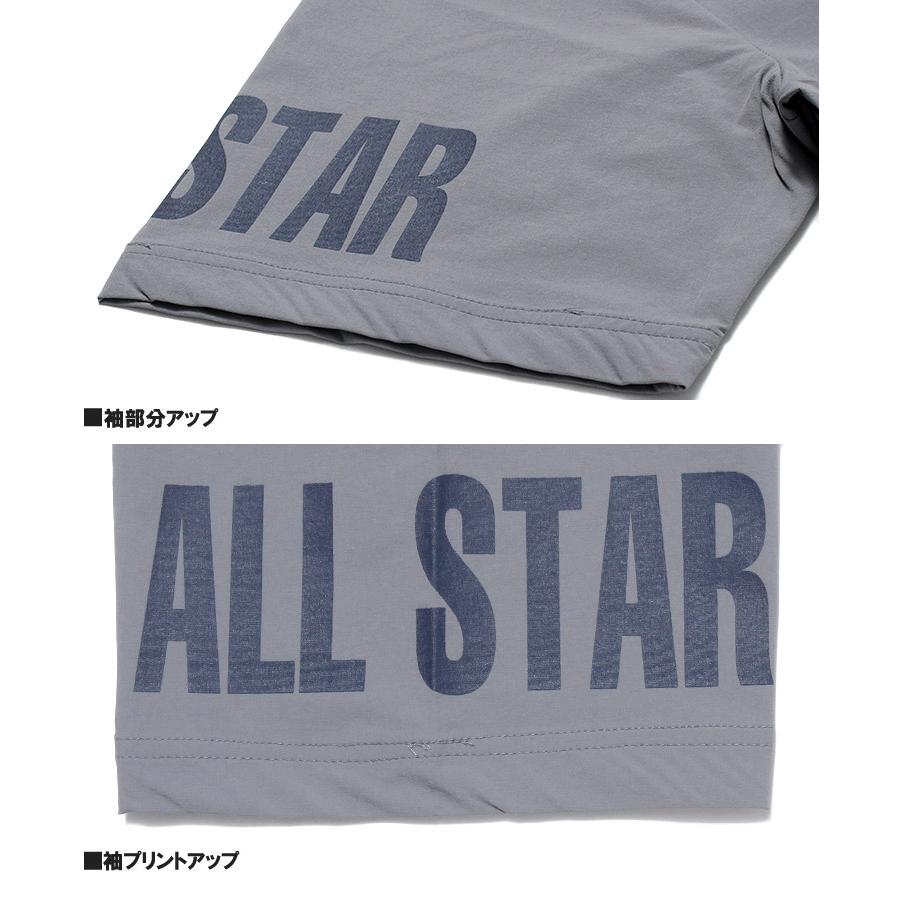 【メール便で送料無料】コンバース(CONVERSE) 半袖 Tシャツ メンズ 大きいサイズ ナイロン 撥水加工 ストレッチ ロゴ プリント バイカラー クルーネック｜kingman｜12