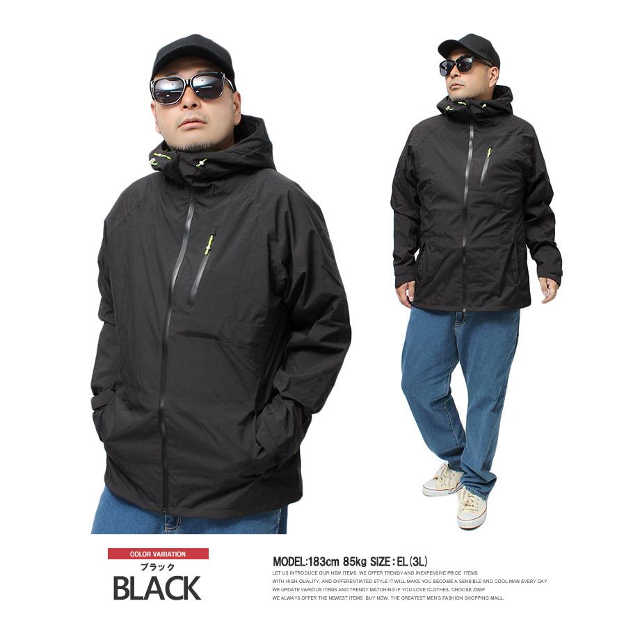 RAID JAPAN フード付きレインウェア ブラック　Lサイズ コミネ レインウェア RK-5433 大きいサイズ 5XLB・6XLB