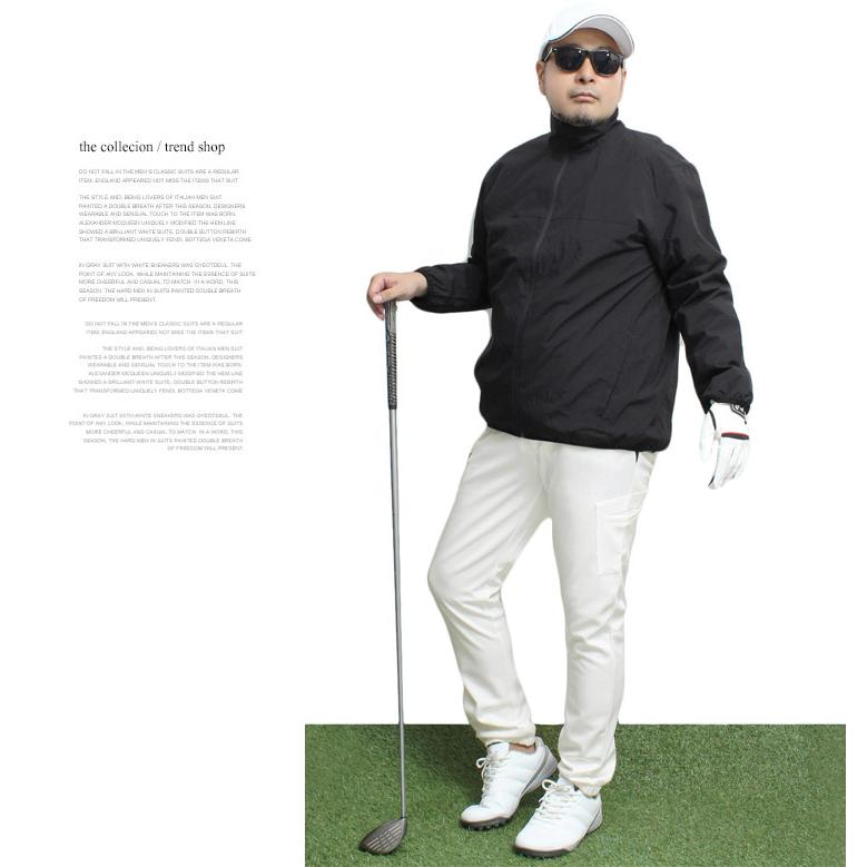 ゴルフパンツ 激安 ゴルフウェア メンズ 大きいサイズ サイドポケット レッドジップ ストレッチ ポンチ素材 スウェット ジャージ ジョガーパンツ｜kingman｜16