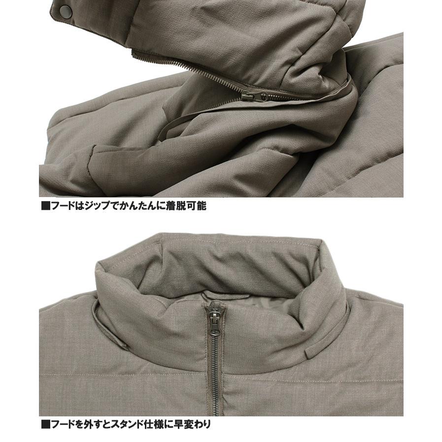 セール 中綿 ダウンジャケット メンズ 大きいサイズ フード脱着 防寒
