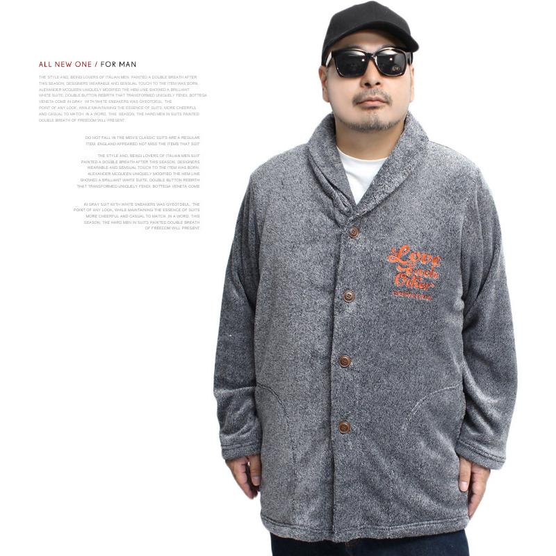 SNOOPY（スヌーピー） セール ショール カーディガン メンズ 大きい