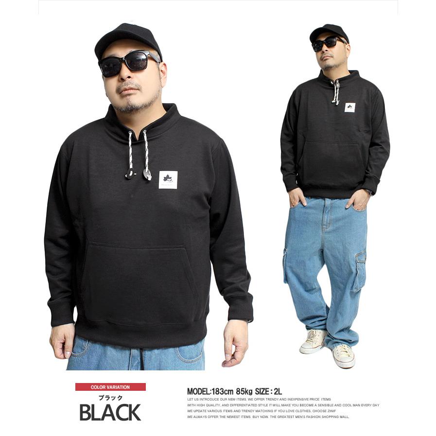 LOGOS グレー LOGOS PARK(ロゴスパーク) スピンドルネック トレーナー メンズ