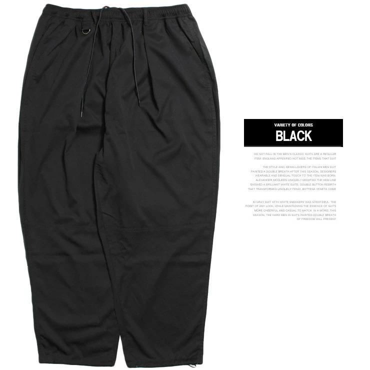 MOYURU　サルエルパンツ　バルーン　ブラック　ウエストゴム　ワイド　ナイロン バルーンパンツ メンズ 大きいサイズ ウエストゴム ストレッチ ワイド