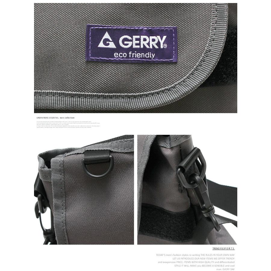 GERRY（ジェリー） メッセンジャーバッグ メンズ 撥水加工 リサイクル 