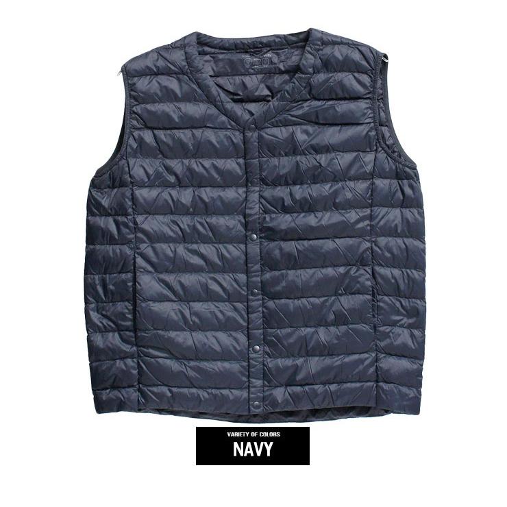 セール ダウンベスト メンズ 大きいサイズ ポケッタブル 収納 防風 撥