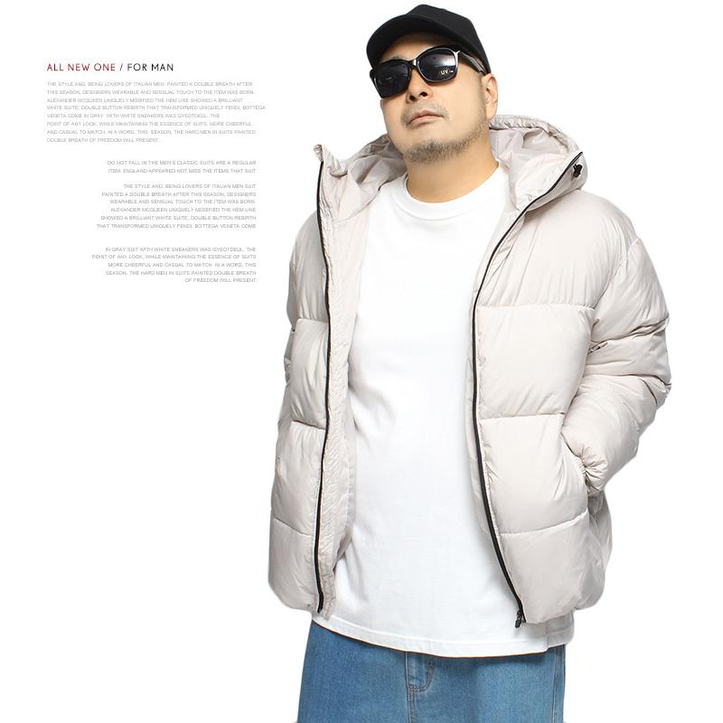 中綿 ダウンジャケット メンズ 大きいサイズ 撥水加工 軽量 ジップ