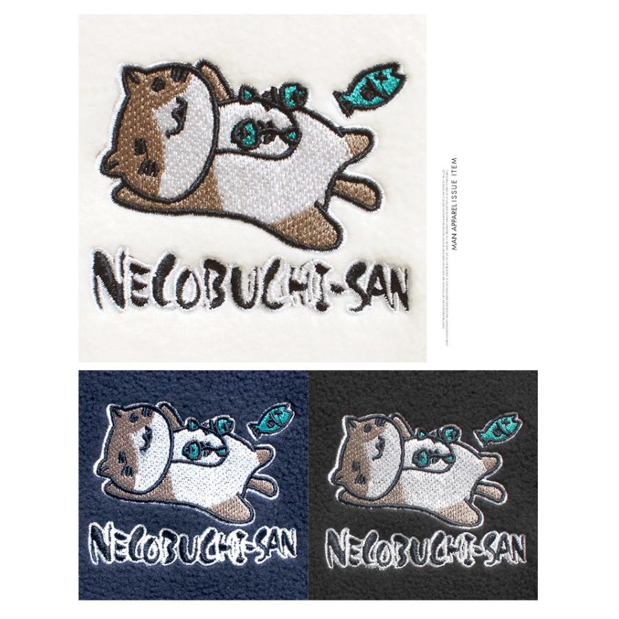 ねこぶちさん(猫渕さん) フリース トレーナー メンズ 大きいサイズ 裏