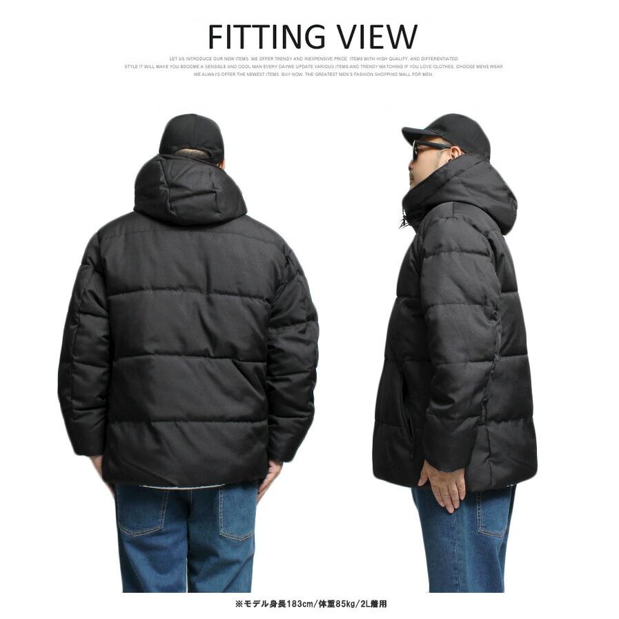 中綿 ダウンジャケット メンズ 大きいサイズ 防寒 厚手 ウールライク ジップアップ ボリュームネック ブルゾン 中綿ジャケット アウター 厚手 |  | 07