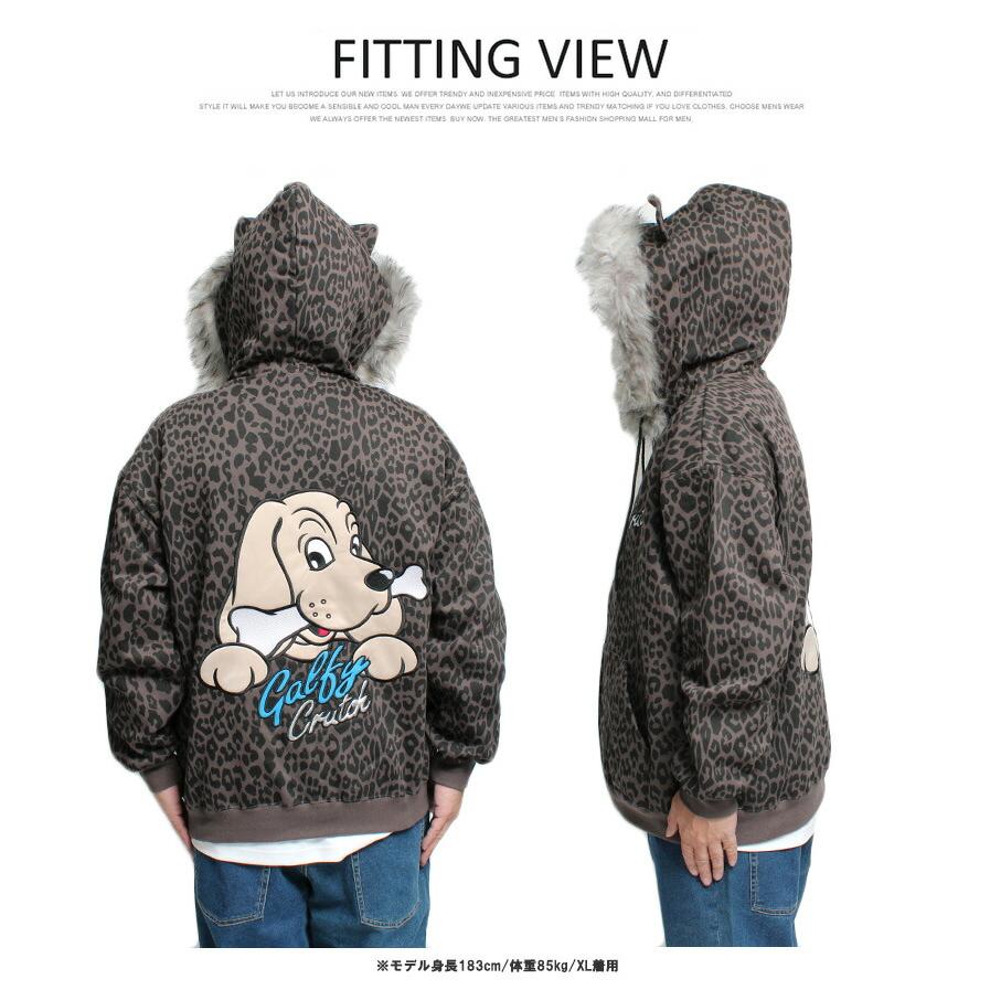 ブリーフィングゴルフ ニットジャケット S パーカー　ネイビー　レオパード BRIEFING - ブリーフィングゴルフ ニットジャケット S パーカー