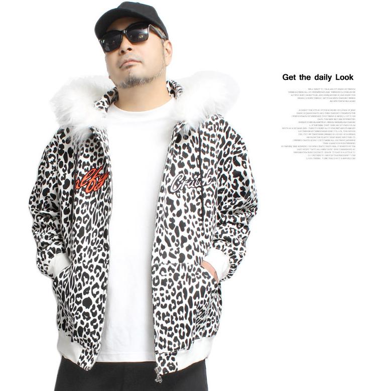 GALFY（ガルフィー） セール パーカー メンズ ヒョウ柄 レオパード