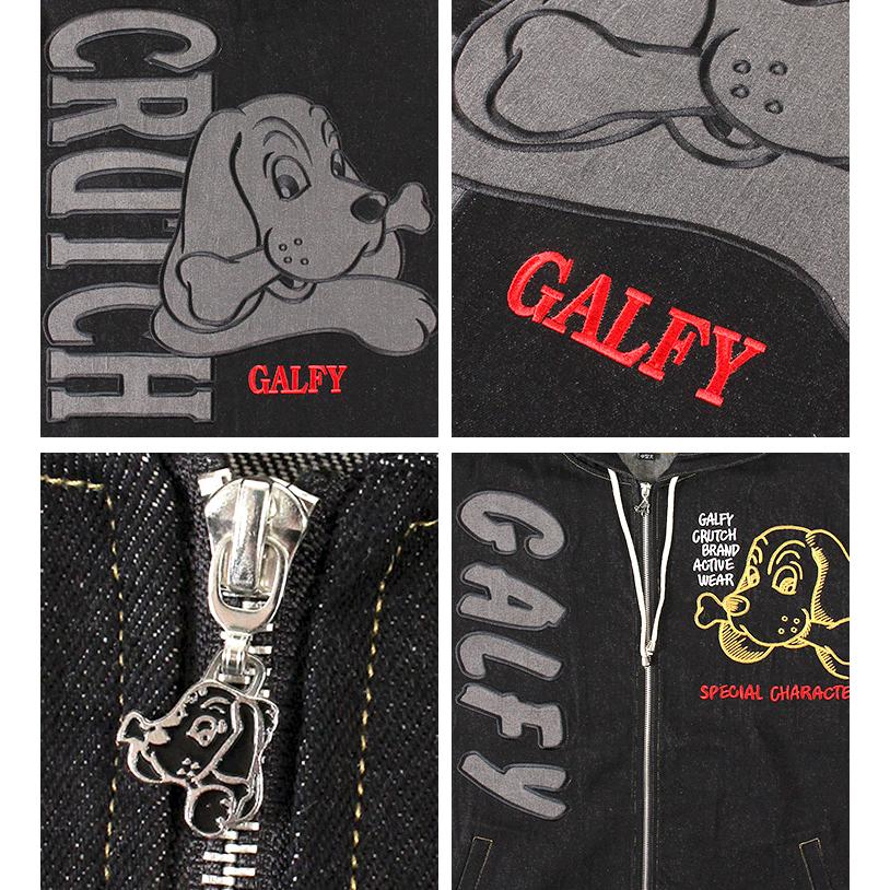 GALFY（ガルフィー） デニム セットアップ メンズ ロゴ 刺繍 プリント