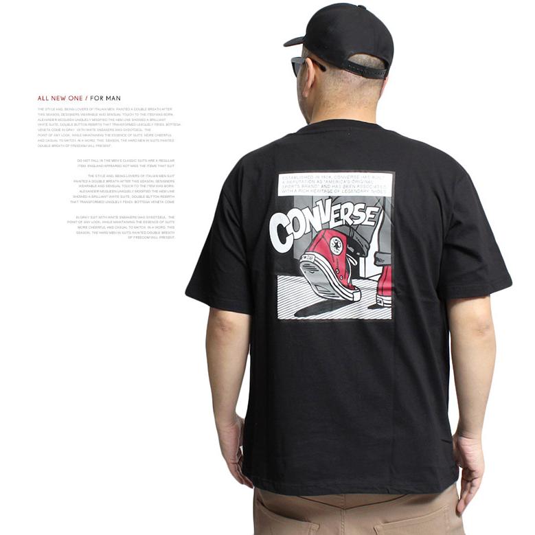 CONVERSE（コンバース） 半袖 Tシャツ メンズ 大きいサイズ アメコミ風