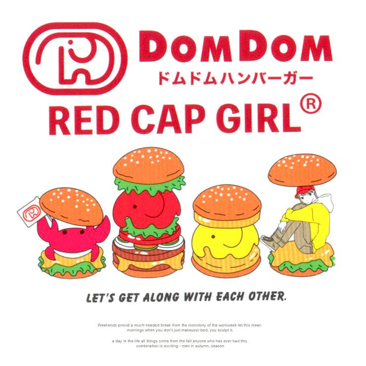 Rakutao清水　クルクルハンバーガーゲーム、デニムダンガリーキャップ RED CAP GIRL（レッドキャプガール） 爆買 RED CAP GIRL(レッド