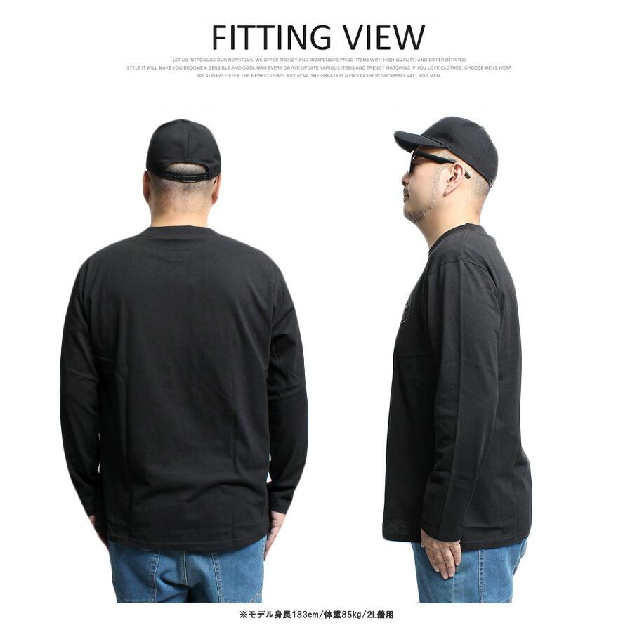 コンバース(CONVERSE) 長袖Tシャツ メンズ 大きいサイズ サガラ刺繍 ロゴ プリント クルーネック カットソー オールスター ブランド コットン 綿100％ | CONVERSE | 06