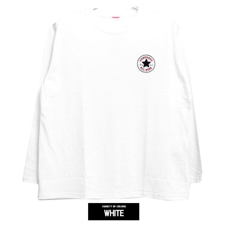 コンバース(CONVERSE) 長袖Tシャツ メンズ 大きいサイズ サガラ刺繍 ロゴ プリント クルーネック カットソー オールスター ブランド コットン 綿100％ | CONVERSE | 09