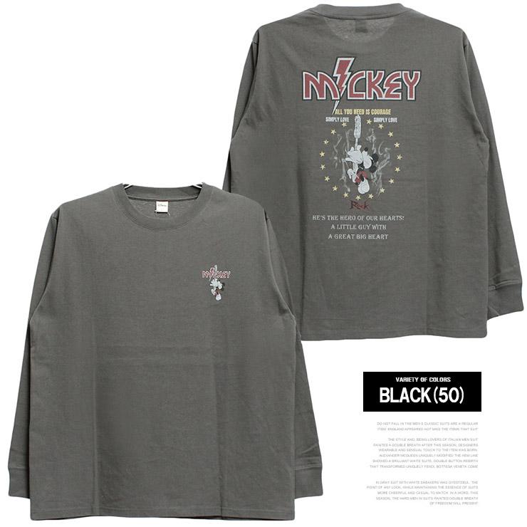 MICKEY MOUSE（ミッキーマウス） 長袖Tシャツ メンズ 大きいサイズ