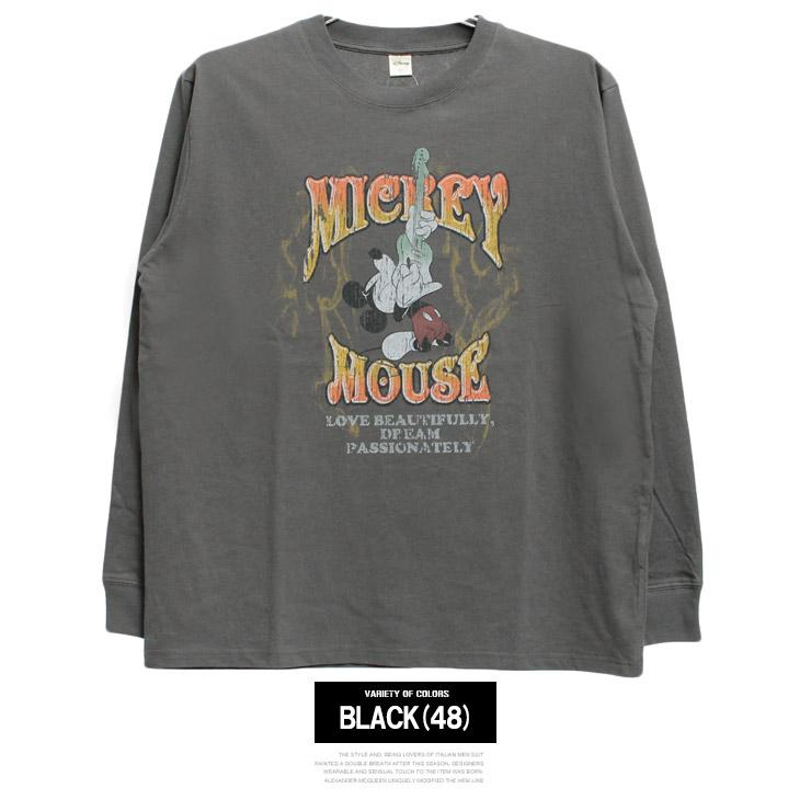 MICKEY MOUSE（ミッキーマウス） 長袖Tシャツ メンズ 大きいサイズ