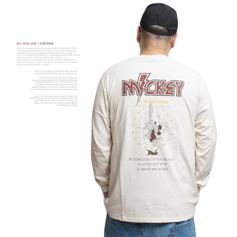 MICKEY MOUSE（ミッキーマウス） 爆買 長袖Tシャツ メンズ 大きい